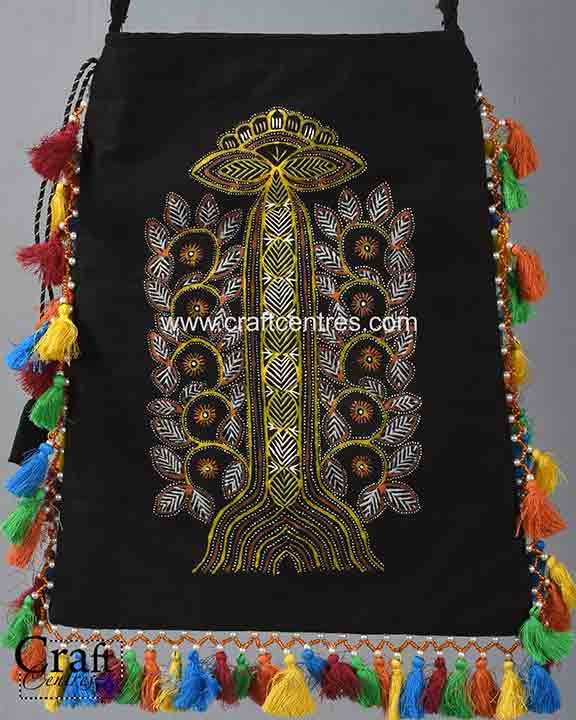 Kutchi Potli bag of rogan art hand painted