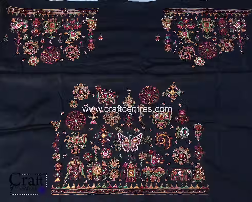 Thumbnail: Kutch hand embroidery blouse piece
