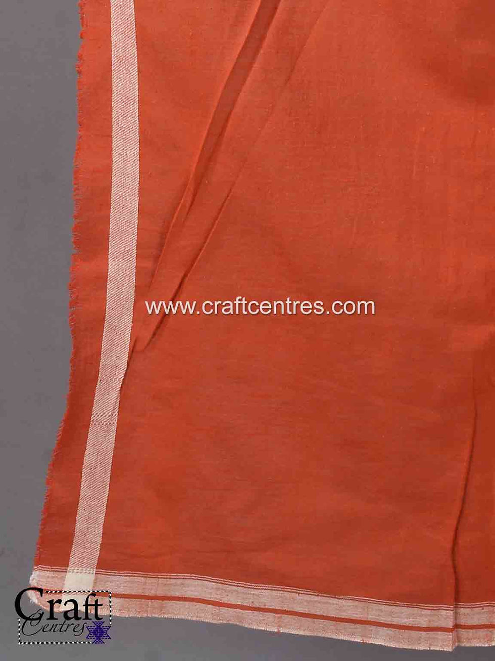 Thumbnail: bhujodi handwoven sinduri saree and stitch blouse combo