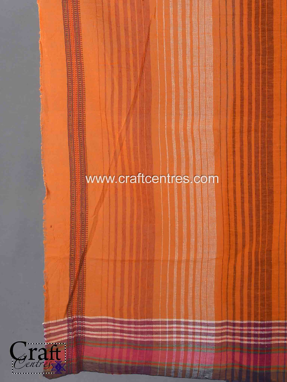 Thumbnail: Burnt orange color kutch saree
