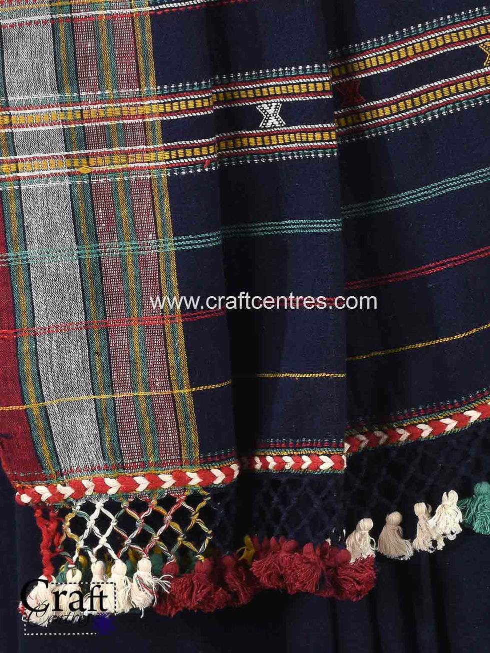 Thumbnail: Handwoven bhujodi saree and stitch blouse combo