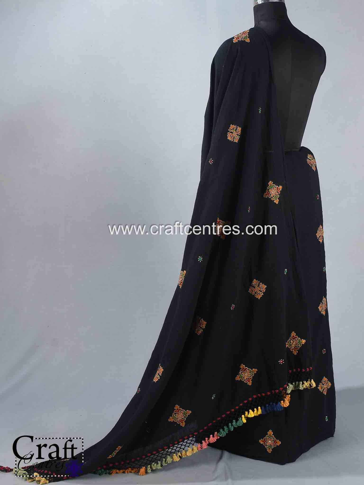 Ahir embroidery bhujodi saree