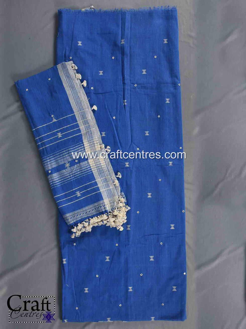 Thumbnail: dress material of kala cotton bhujodi online