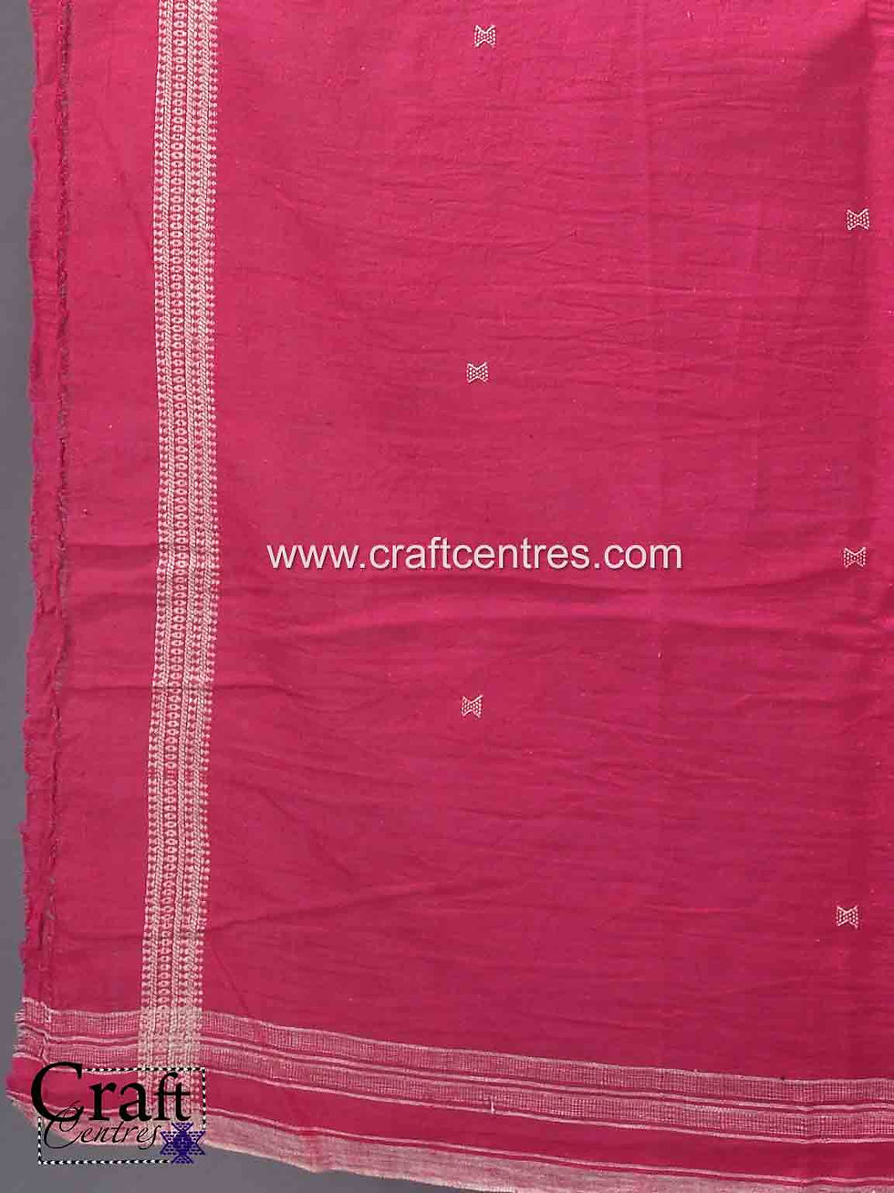 Thumbnail: Kutchi kala cotton handloom bhujodi saree and stitch blouse combo