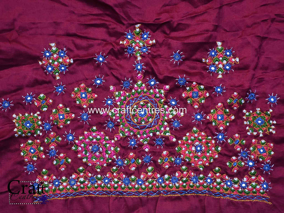 Thumbnail: blouse material of Kutch embroidery