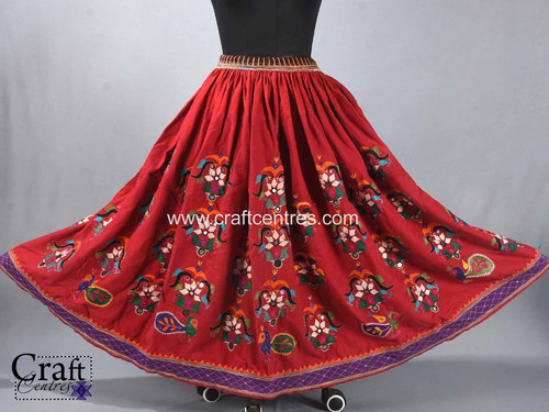 Kutchi Ahir work vintage lehenga (Chania) vk040Bhujodi SareeBhujodi Saree