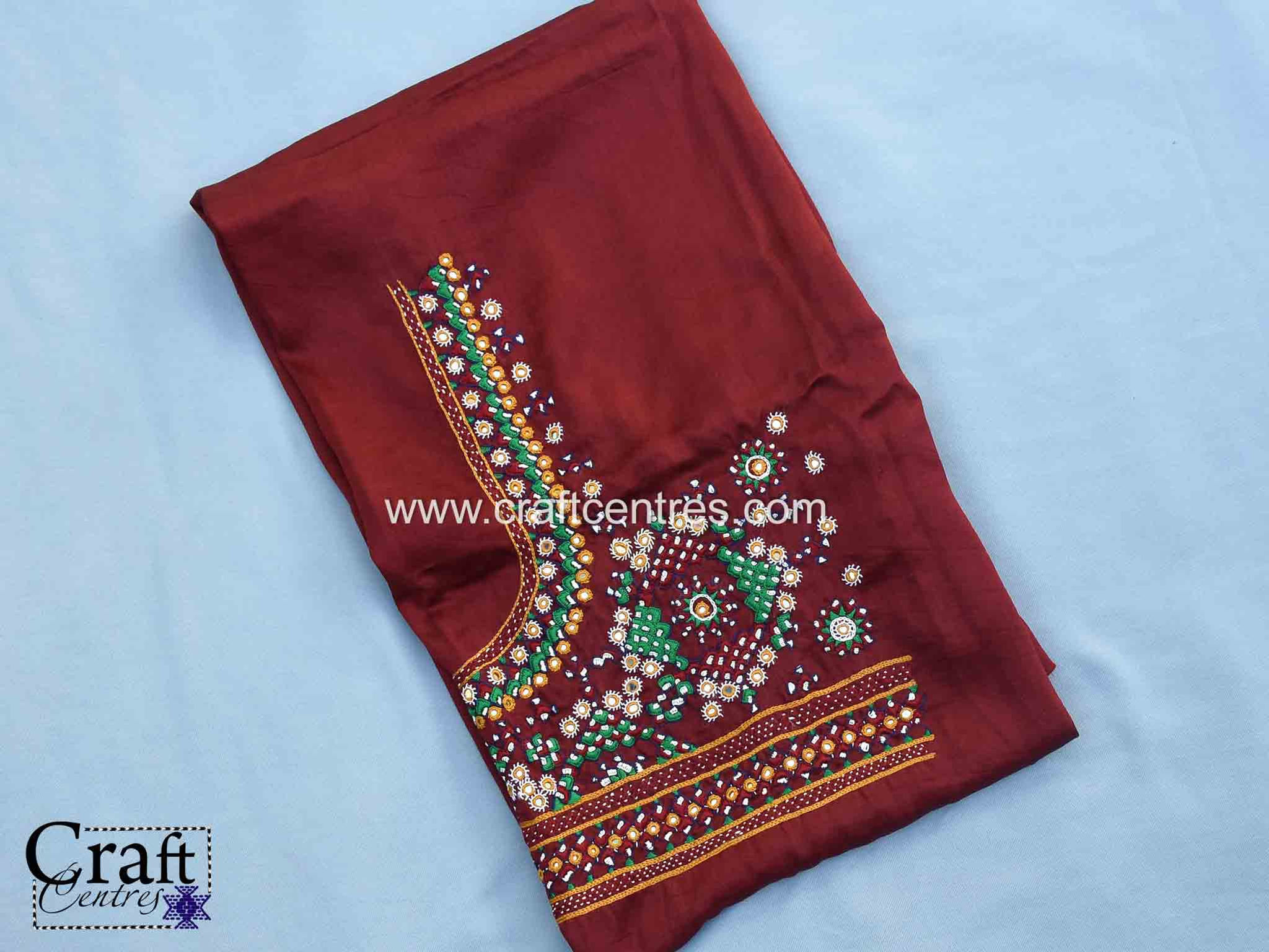 Kutchi work blouse piece
