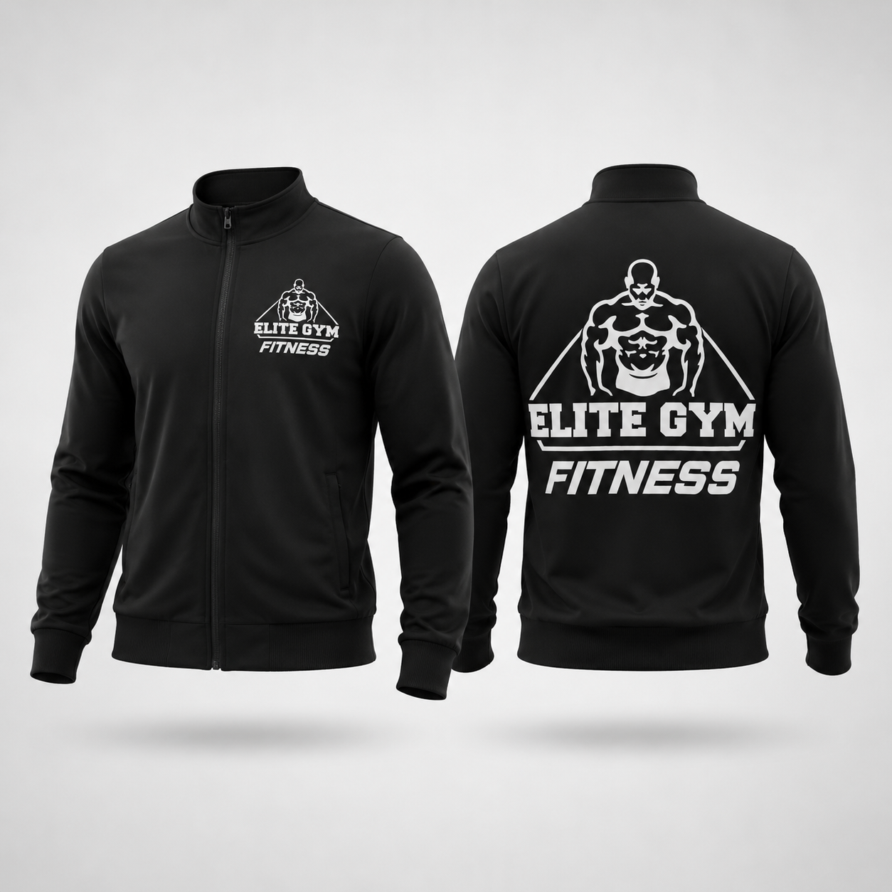 Elite Gym Bomber Zip Jacket