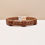 Thumbnail: men's braided leather bracelet with stainless and copper large magnetic clasp