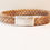 Thumbnail: mens simple leather bracelet with braided leather cord and stainless steel clasp