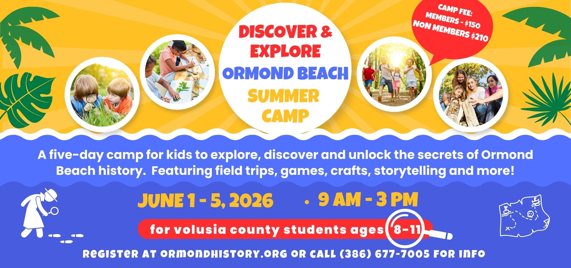 Ormond Beach Historical Society 2026 Discover & Explore Summer Camp