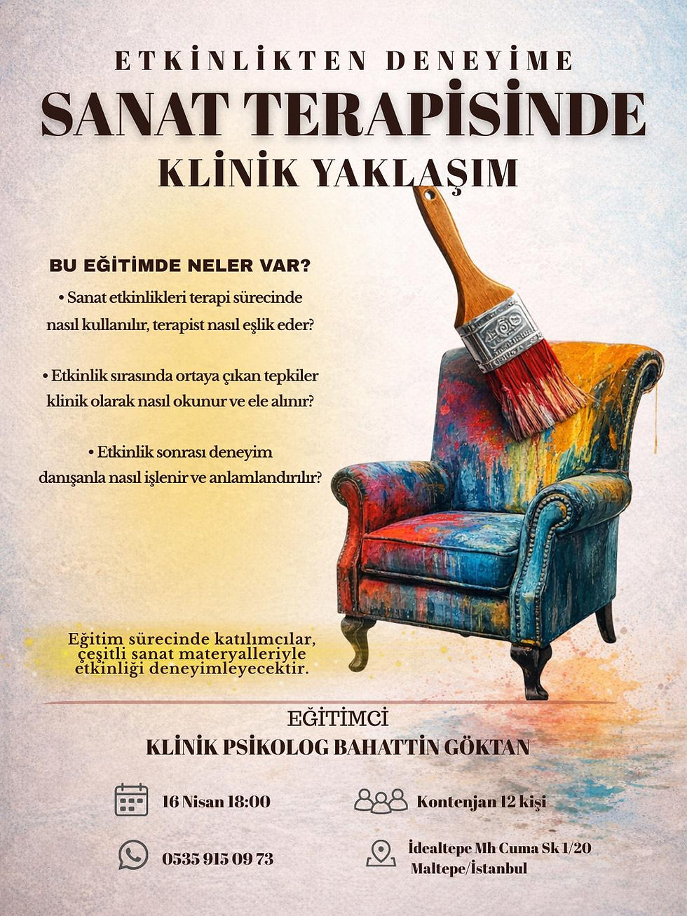 Etkinlikten Deneyime: Sanat Terapisinde Klinik Yaklaşım