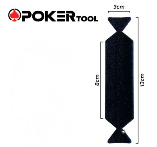 Miniatura: Kit 10 Feltro Protetor Preto de Espátula Buffer Adesivo - Poker Tool