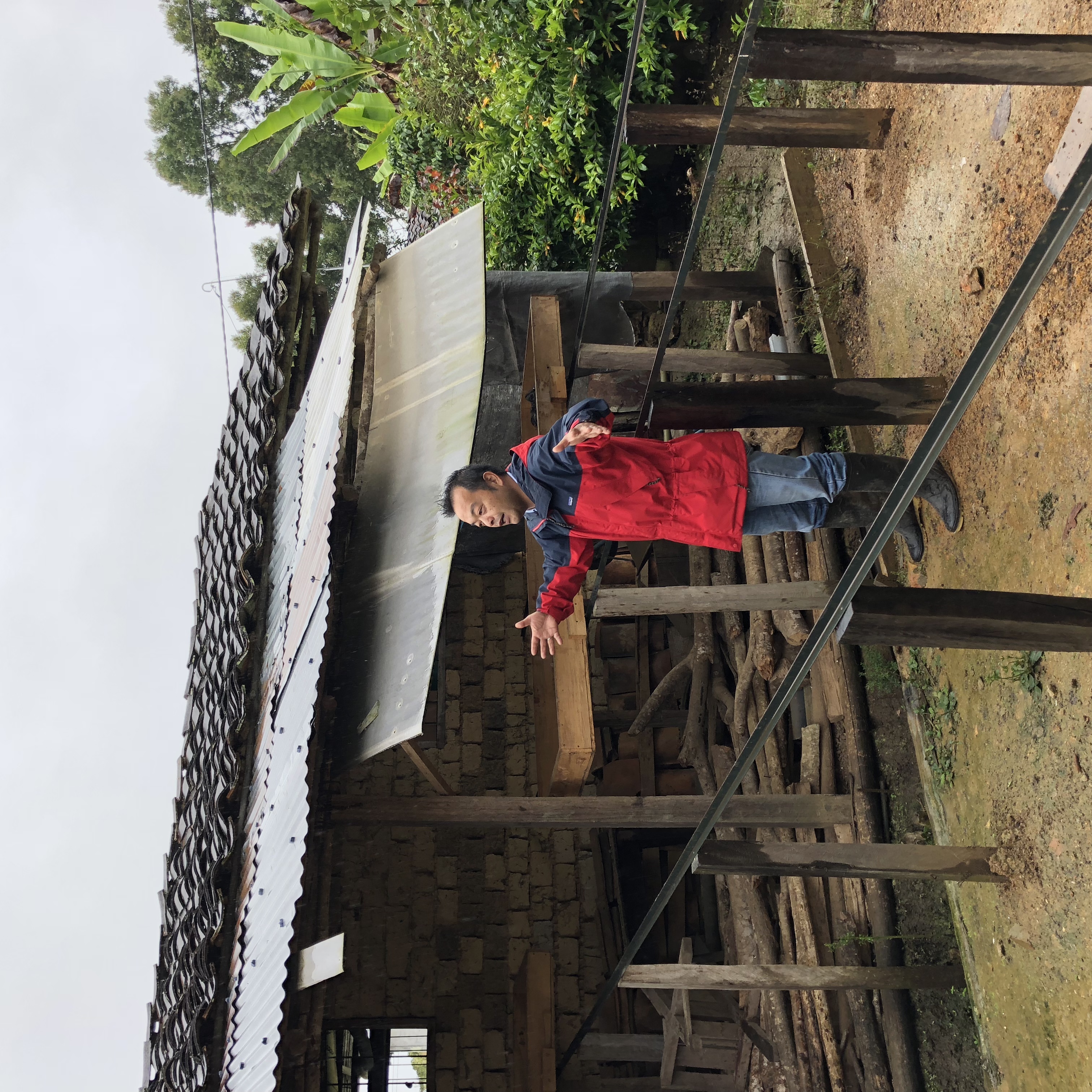 Coffee grower on a farm in Peru