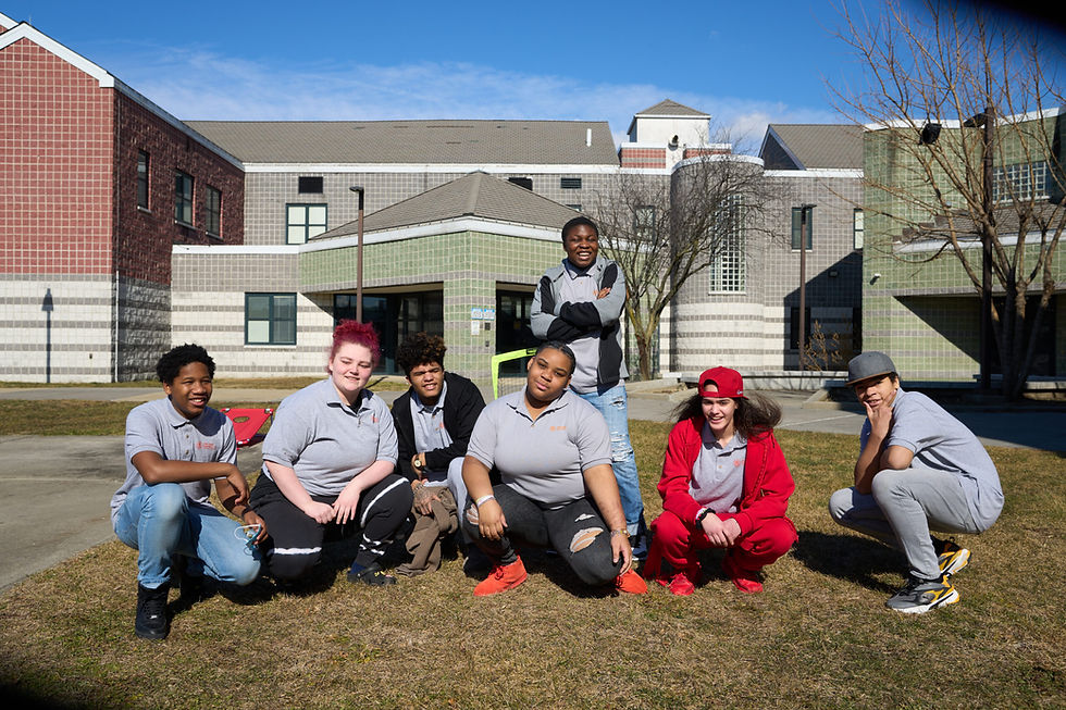 Clients at The Child Center Residential Treatment Facility, one of many Child Center programs that serve adolescents with mental health needs