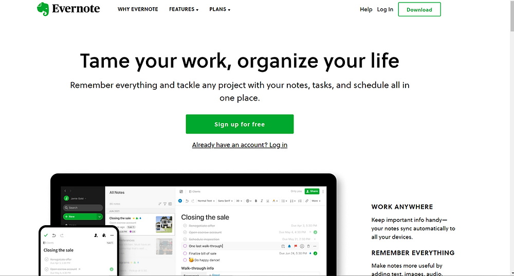 Evernote-app-screenshot