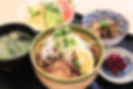 いのしし丼 (Wild Boar Rice Bowl Set)