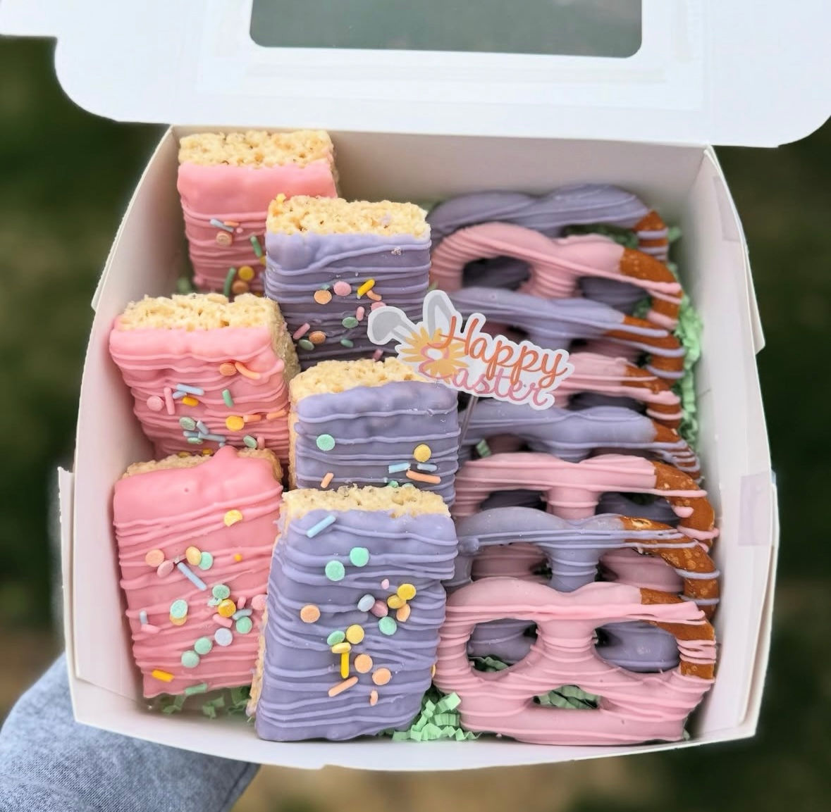 Rice Krispie & Pretzel Box