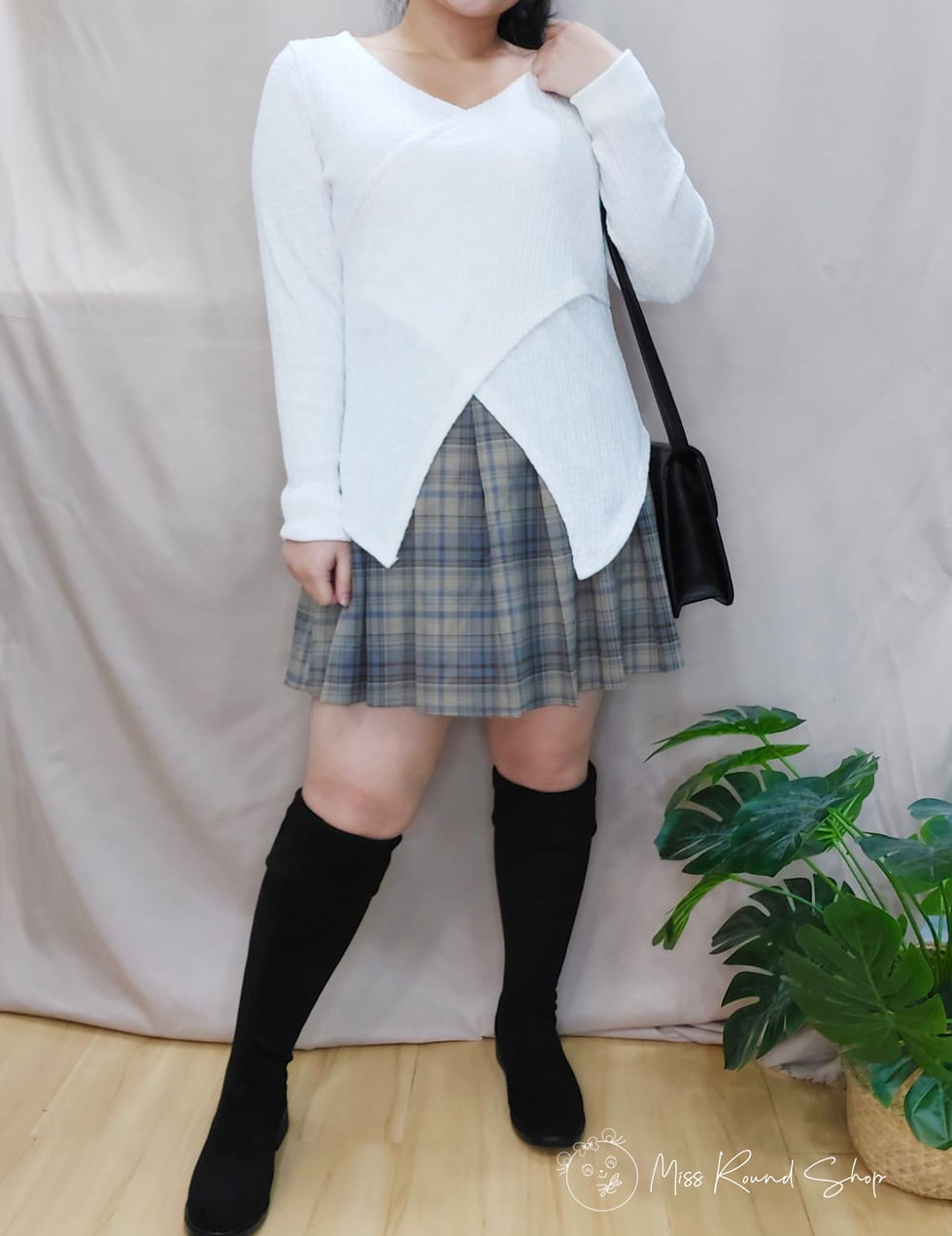 縮圖：[兩著]高彈性絨面長靴