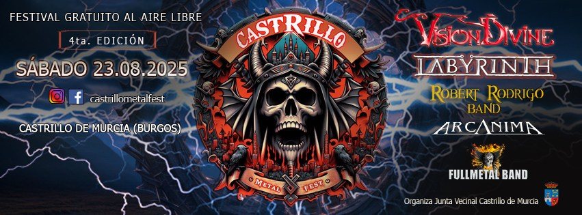 CASTRILLO METAL FEST Cartel edición IV 2025, info y horarios