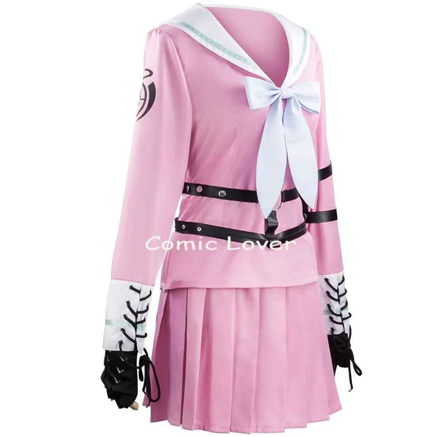 Miniatura: Anime Danganronpa V3 Miu Iruma Trajes Cosplay Uniforme Peruca Terno Marinheiro