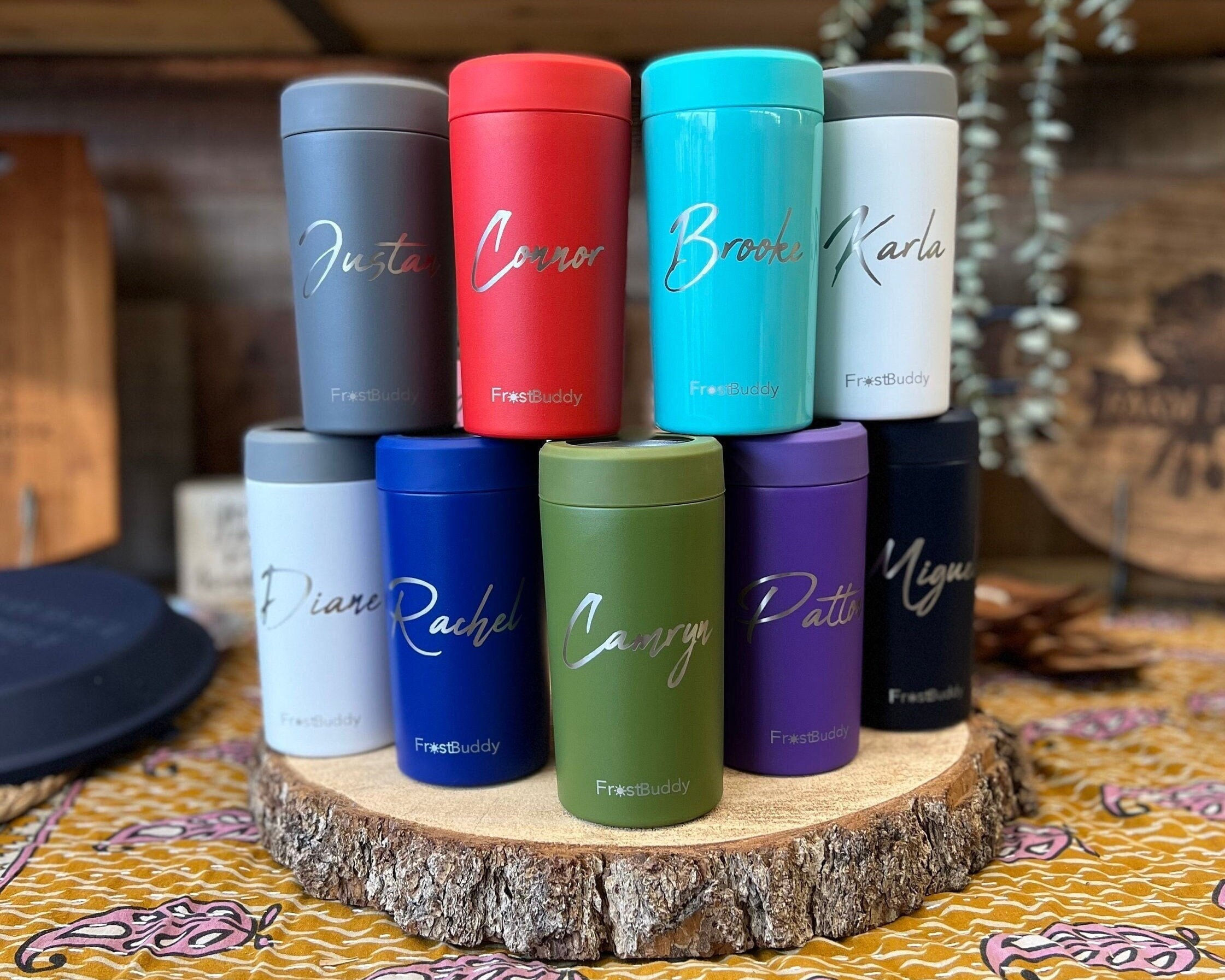 Custom Engraved Frost Buddy 2.0 UNIVERSAL Double Wall Insulated Can Coozie