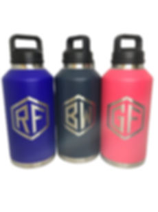 64oz Custom Engraved YETI Bottle w/ Chug Cap