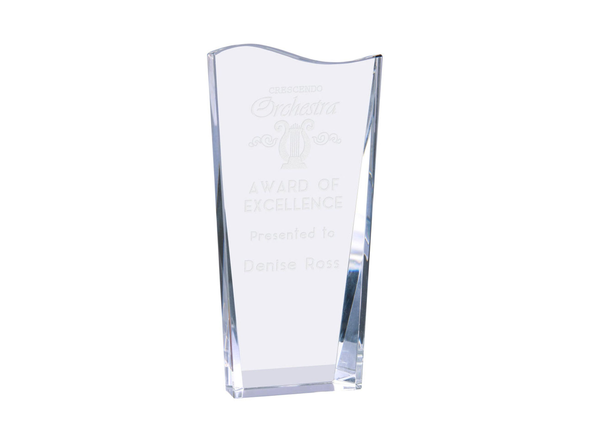 Custom Engraved Crystal Award