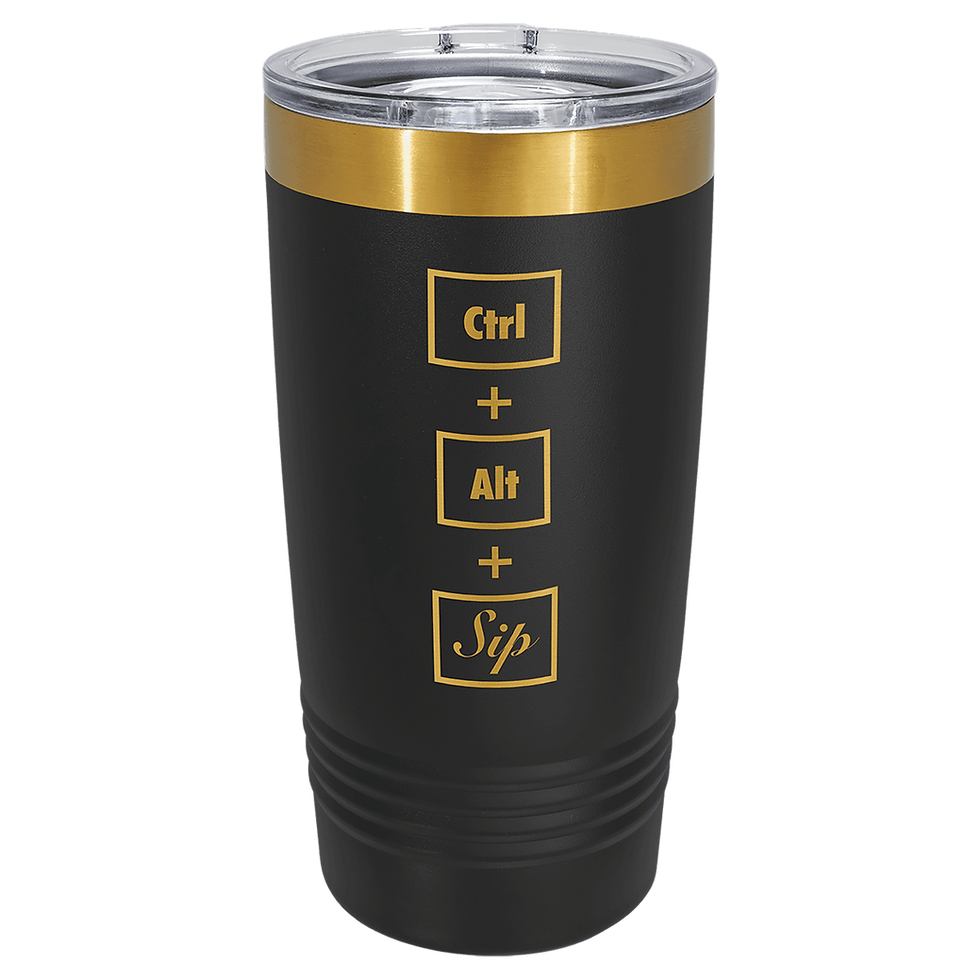Thumbnail: Custom Engraved 20oz Polar Camel Tumbler w/ Clear Lid