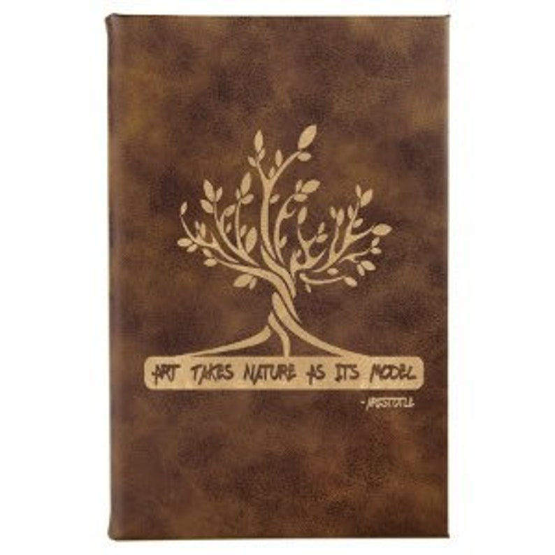Thumbnail: Custom Engraved Vegan Leatherette Sketchbook