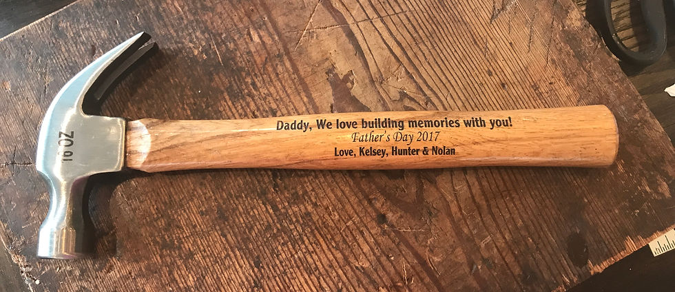 Thumbnail: Custom Engraved 16oz Solid Wood Hammer