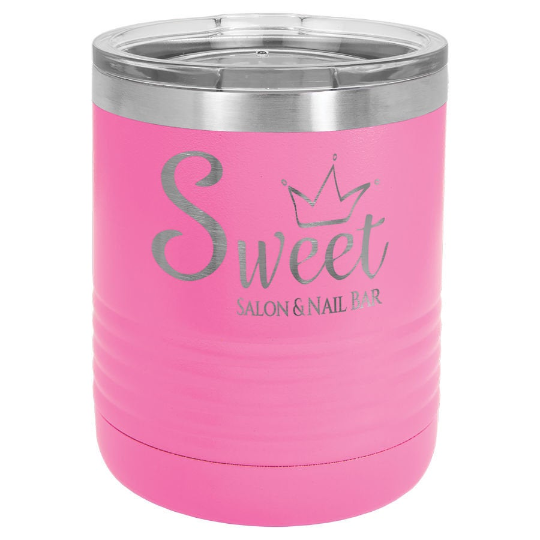 Thumbnail: Custom Engraved 10oz Polar Camel Lowball Tumblers w/ Clear Lid