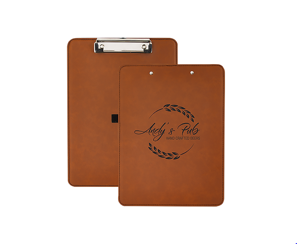 Thumbnail: Custom Engraved Leatherette Clipboard