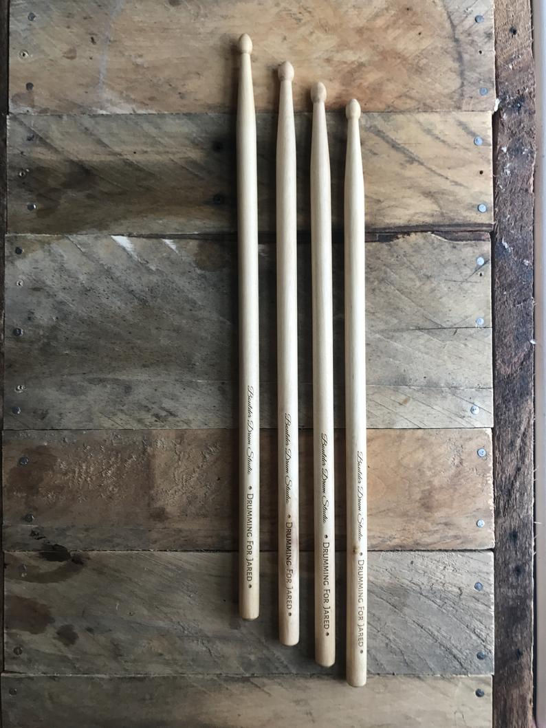 Thumbnail: Custom Engraved Mudder Classic Maple Drumsticks