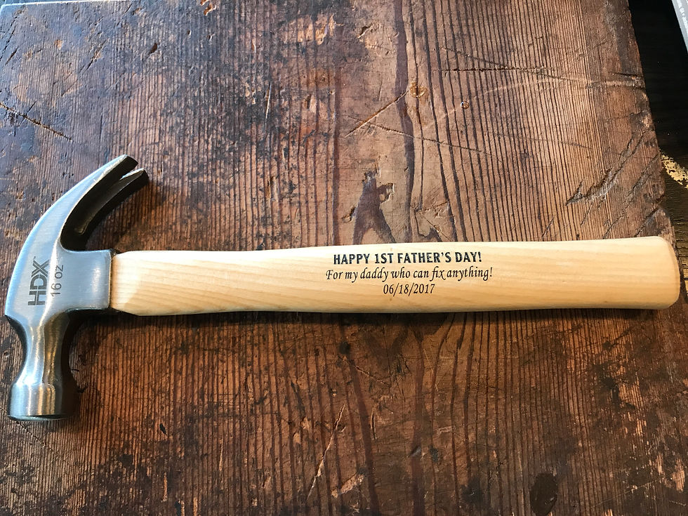 Thumbnail: Custom Engraved 16oz Solid Wood Hammer