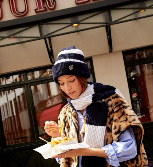 PHILOU muts Streep Navy/Creme