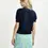 Thumbnail: Donkerblauwe, groene en blauwe polo met strikkraag Hight DS33