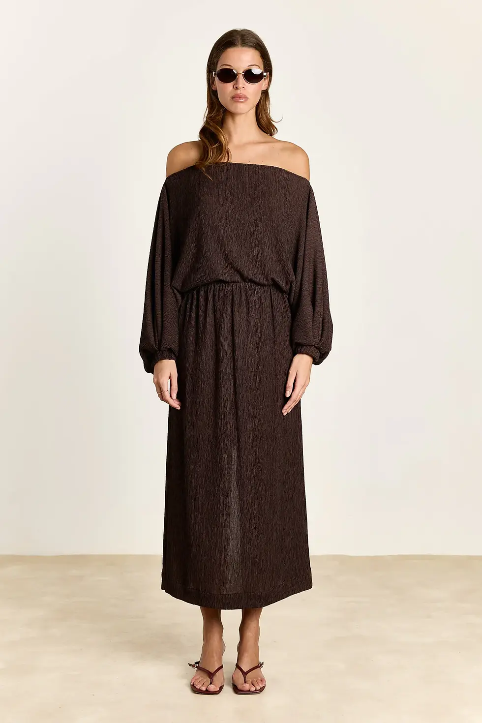 Thumbnail: Midi Skirt  ELOISE Brown