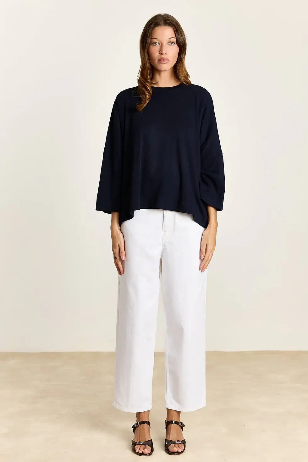 Thumbnail: Madeline Boyfriend T-Shirt Navy MADELINE
