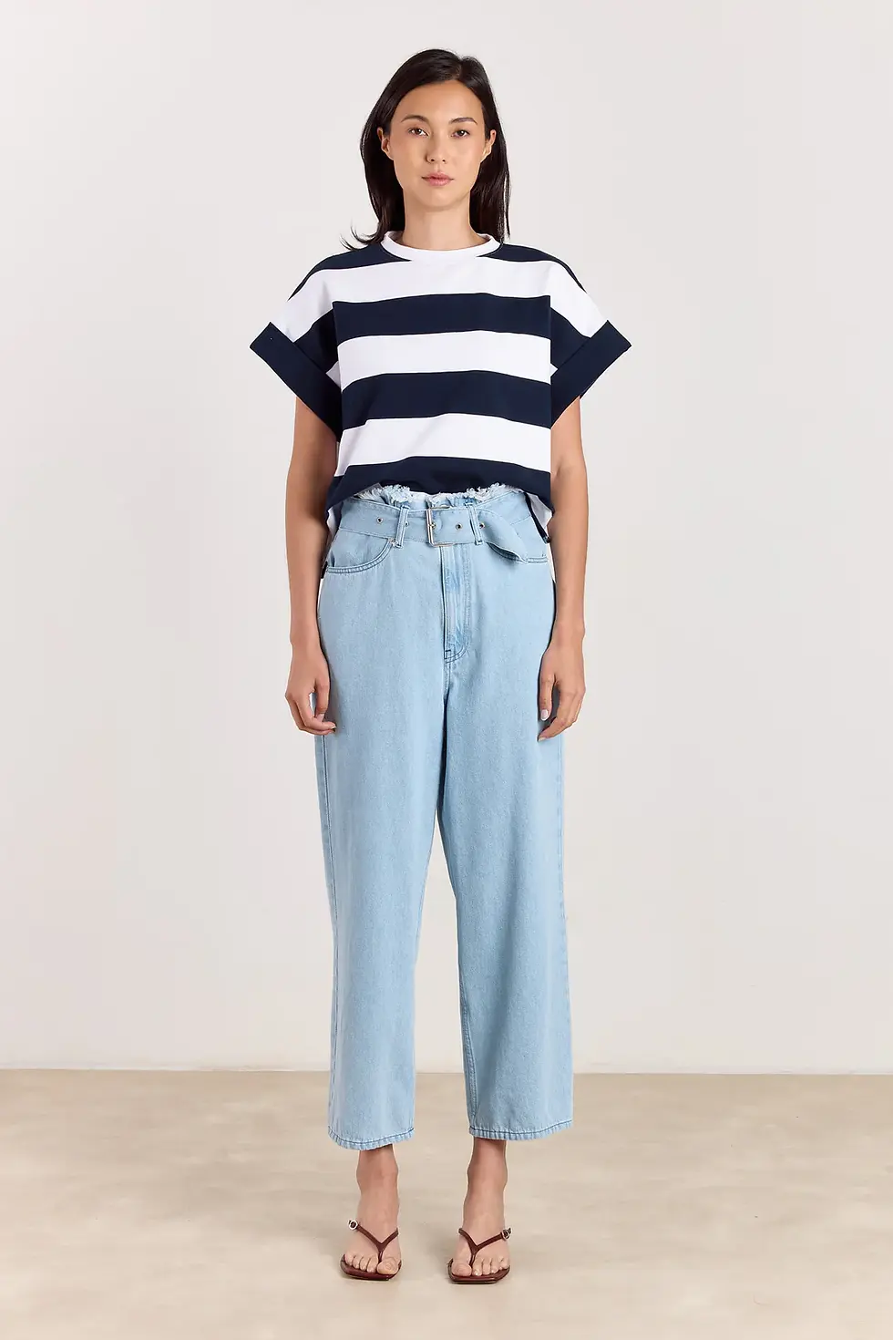 Thumbnail: MIKA  Big Stripes T-shirt Navy/White