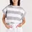Thumbnail: MIKA  Big Stripes T-shirt Grey Melange/White