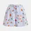 Thumbnail: Lichtblauwe short met oranje en groene bloemversieringen JELENA J3NB