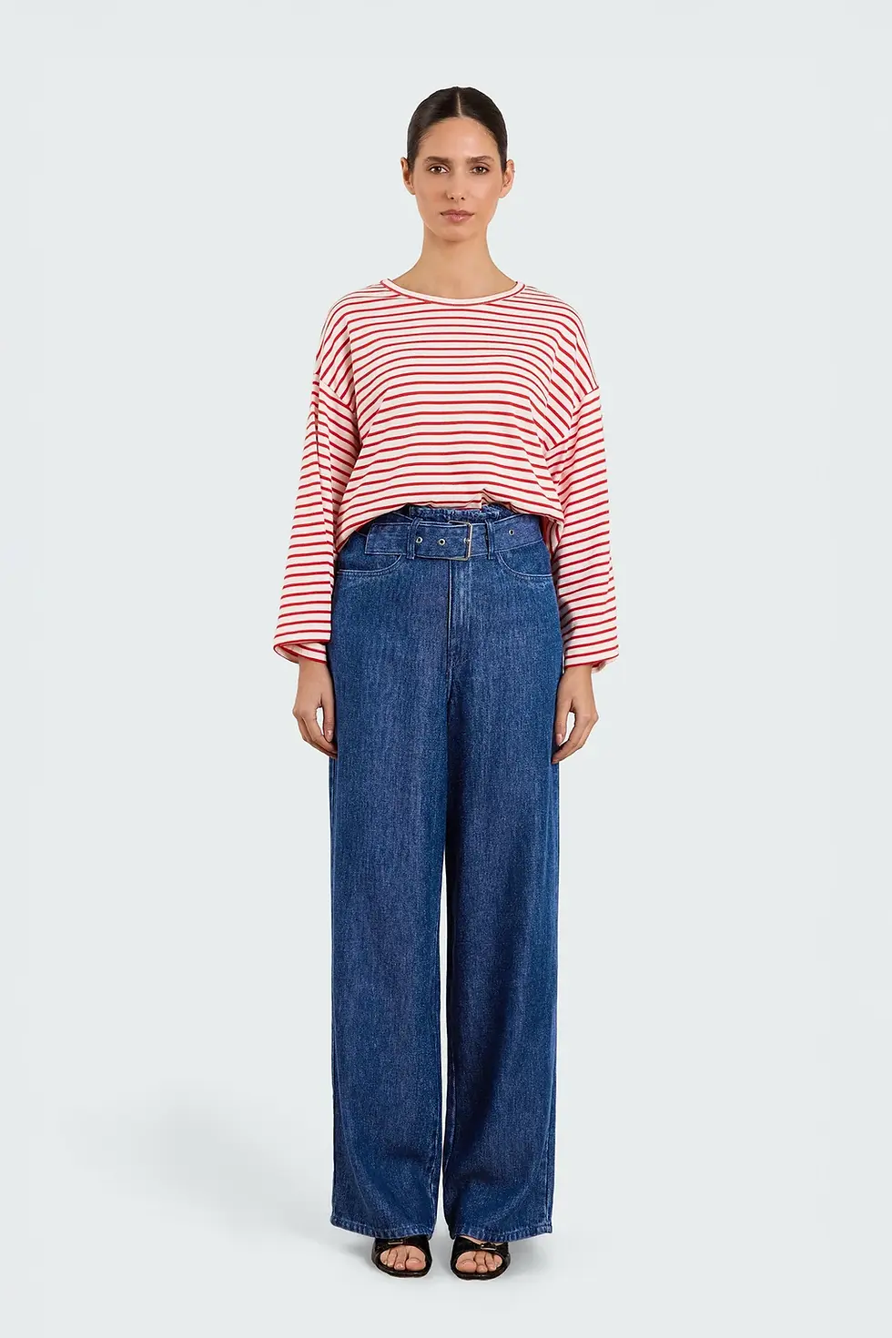 Thumbnail: ALBERTE Light Weight Denem Vintage Blue