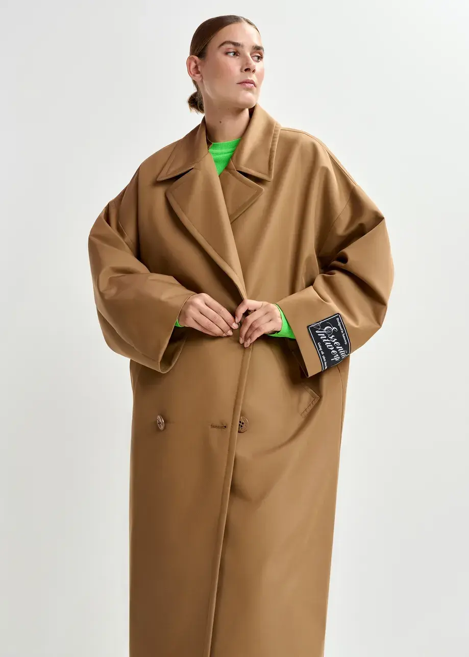 Thumbnail: Bruine oversized trenchcoat JOSJE-RS06