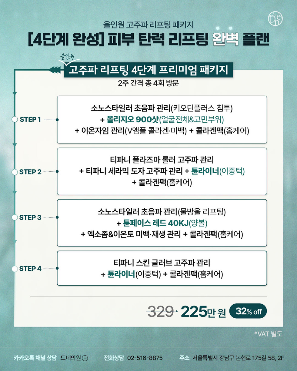 4단계 고주파 리프팅 플랜