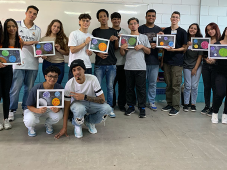 PJA fazendo arte em: Oficina de Grafite