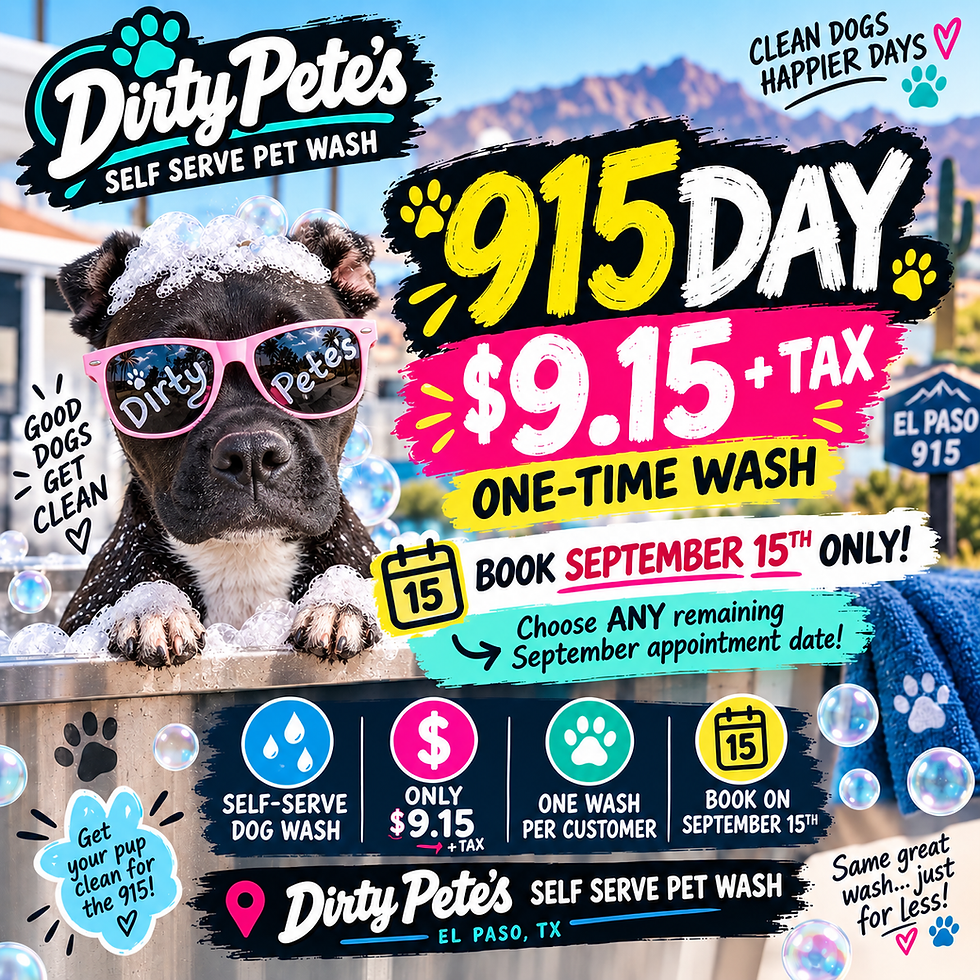 Happy 915 Day from Dirty Pete's