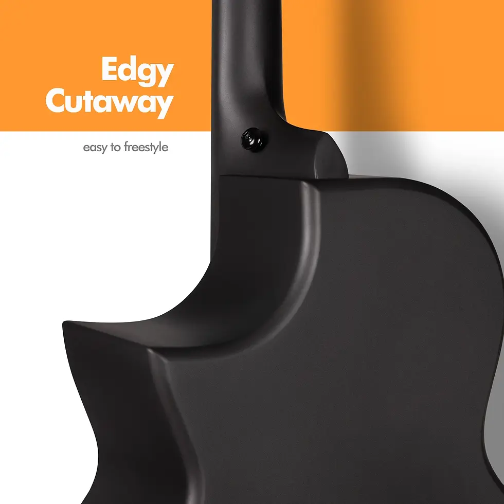 Thumbnail: Enya Carbon Fiber Acoustic Electric Guitar With Hard Case