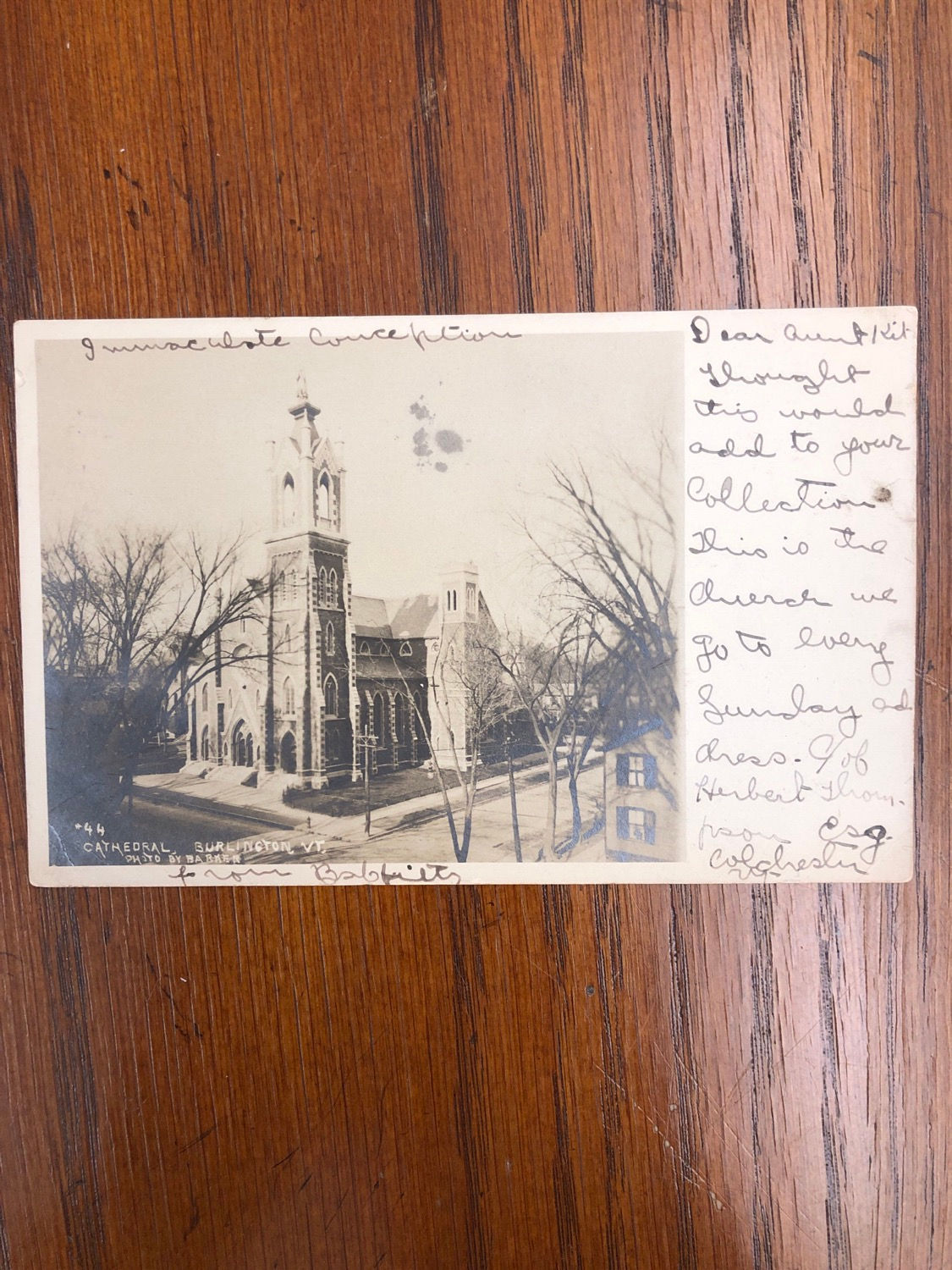 Burlington, Vermont - Cathedral 1906