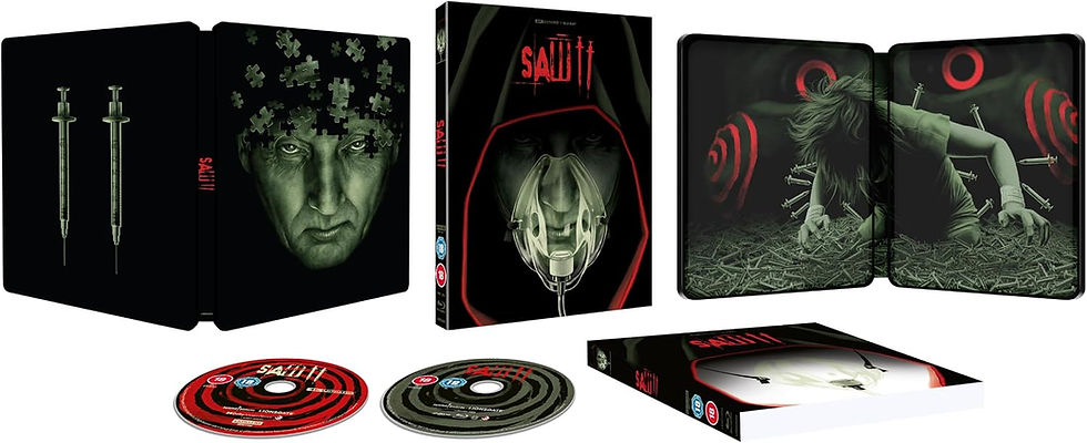 Packshot of Saw II Limited Edition Steelbook (UK Import) [4K Ultra HD + Blu-ray] | peakbooks.shop
